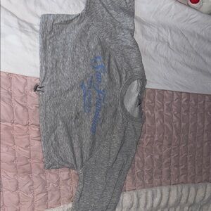 Bershka Light Gray Textured Top